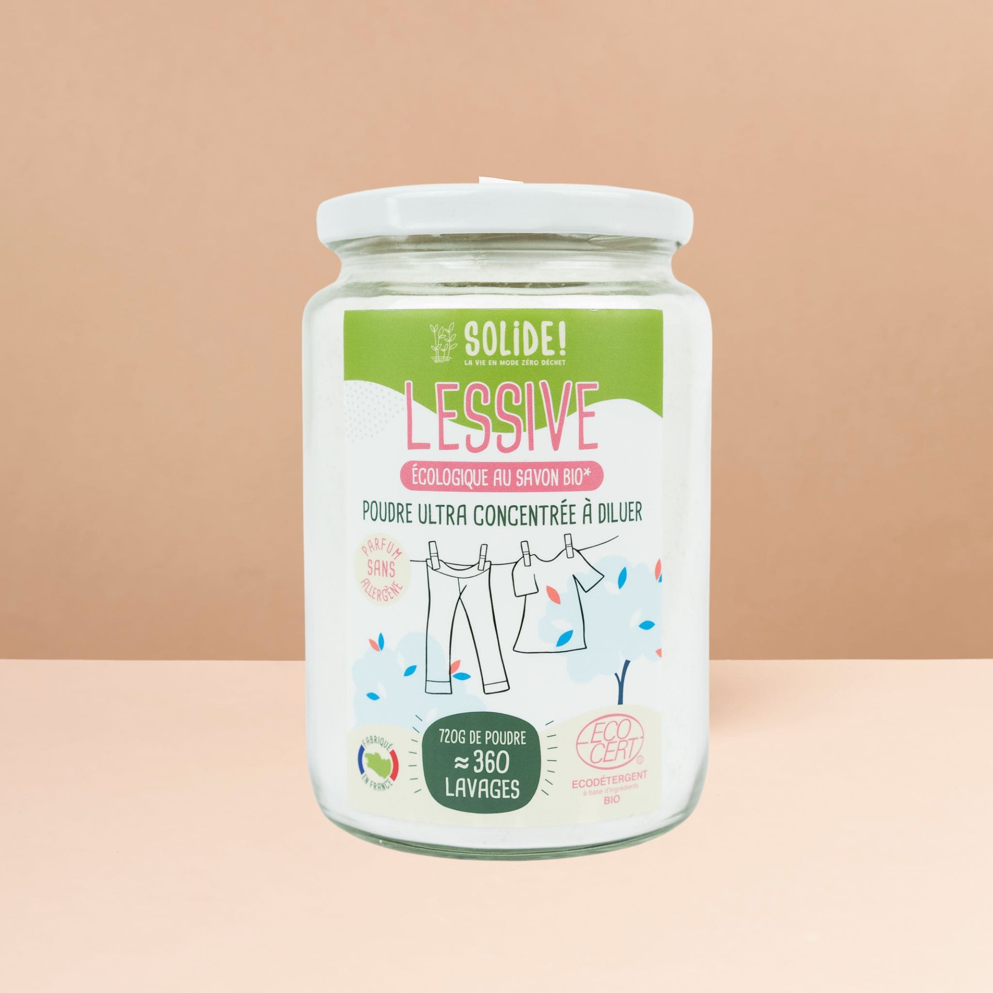 bocal poudre lessive concentrée écologique bretonne